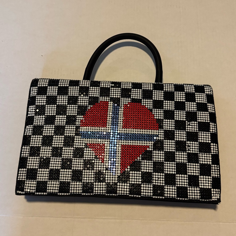 VTG Checkered Norway Flag Design Women's Bag